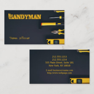 Tarjeta de mantenimiento de Handyman