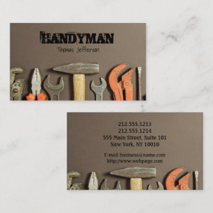 Tarjeta de mantenimiento de Handyman