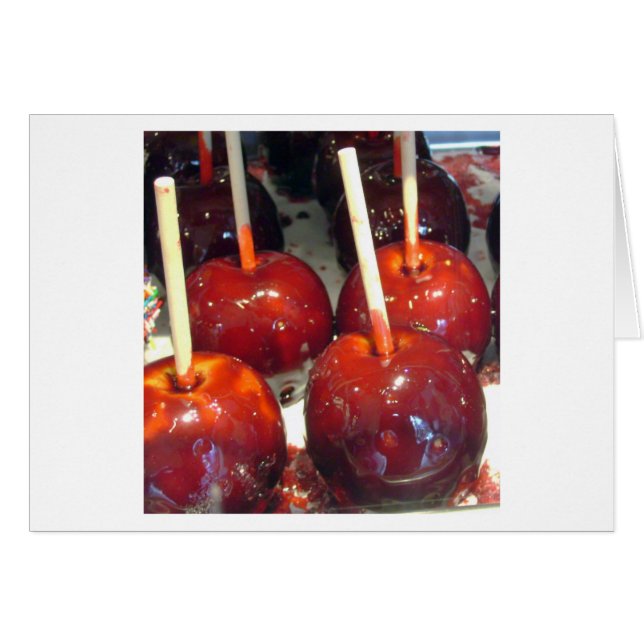 Tarjeta de manzanas de caramelo 2 (Anverso (Horizontal))