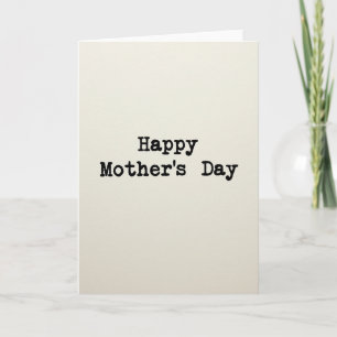 Tarjeta de Máquina de Escribir del Día de la Madre