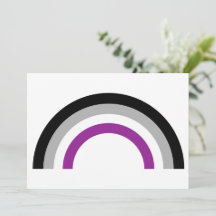 Tarjeta de marca de orgullo asexual