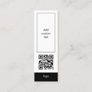 tarjeta de marcador de código qr personalizado neg