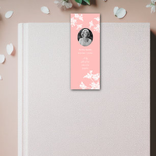 Tarjeta de marcador de funeral miniatura de flor s