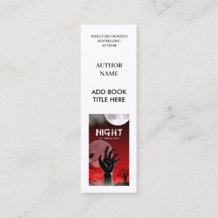 Tarjeta de Marcador de Lanzamiento de Libro Minima