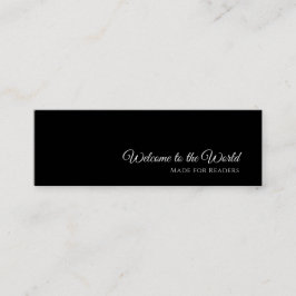 Tarjeta de marcadores de Personalizado negro | Lec