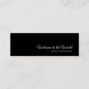 Tarjeta de marcadores de Personalizado negro   Lec