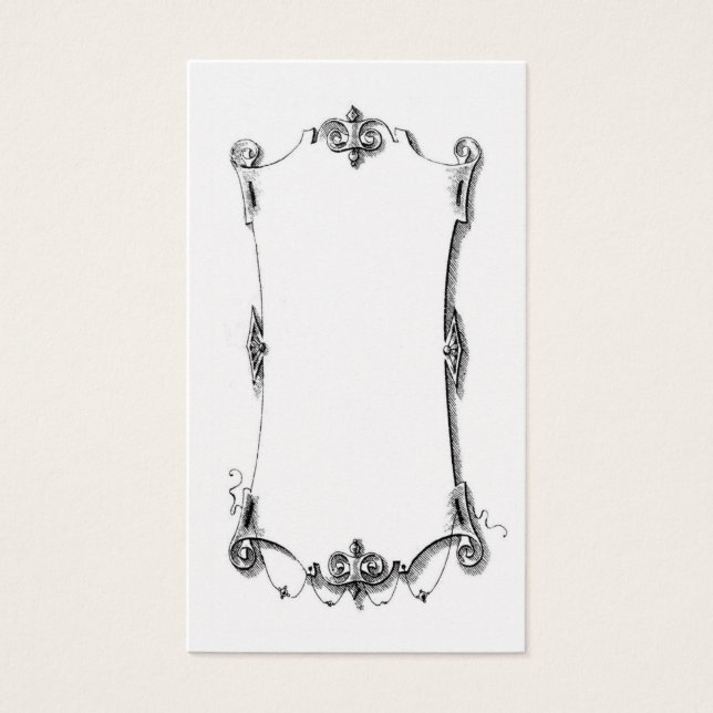 Tarjeta de marco de desplazamiento antifrancés (Frente)