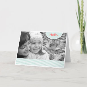 Tarjeta de marco de foto de banda Pastel