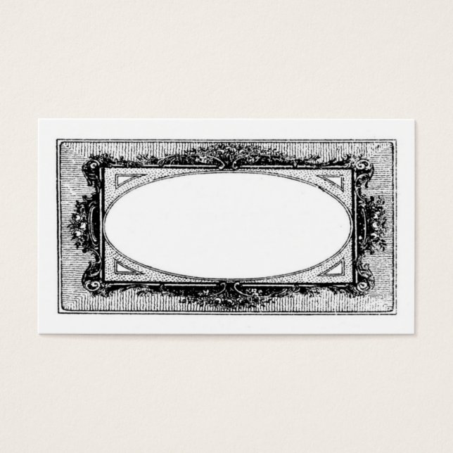 Tarjeta de marco francesa antigua (Frente)