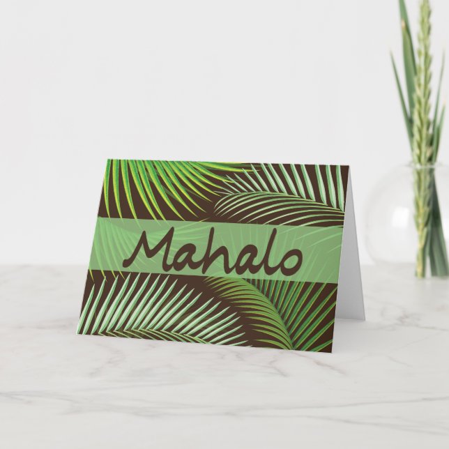 Tarjeta de marco Mahalo Palm (Anverso)