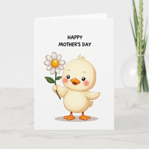 Tarjeta de Margarita del Día de la Madre Suave