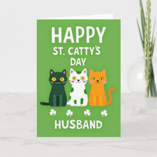 Tarjeta de marido del día de San Catty