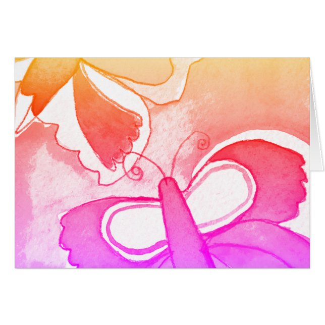 Tarjeta de mariposa (Anverso (Horizontal))