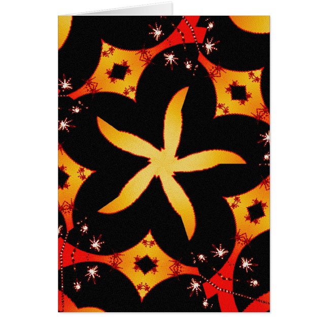 tarjeta de mariposa abstracta (Frente)