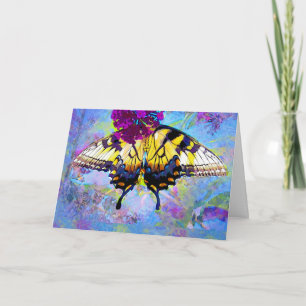 Tarjeta de mariposa se pone bien pronto