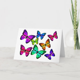 Tarjeta de mariposas