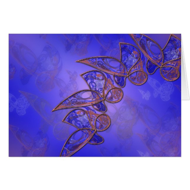 Tarjeta de mariposas de cobre (Anverso (Horizontal))