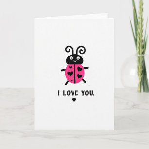Tarjeta de Mariquita 'Te Amo'