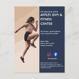 Tarjeta de marketing de Boho Gym / Entrenador Pers