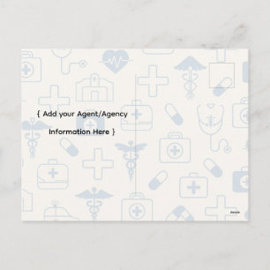 Tarjeta de marketing para agentes de seguros licen