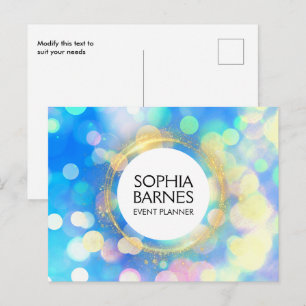 Tarjeta de marketing para planificador de eventos