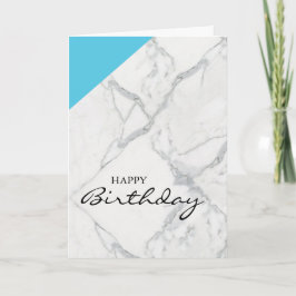Tarjeta de mármol del feliz cumpleaños