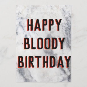 tarjeta de mármol divertida de cumpleaños feliz