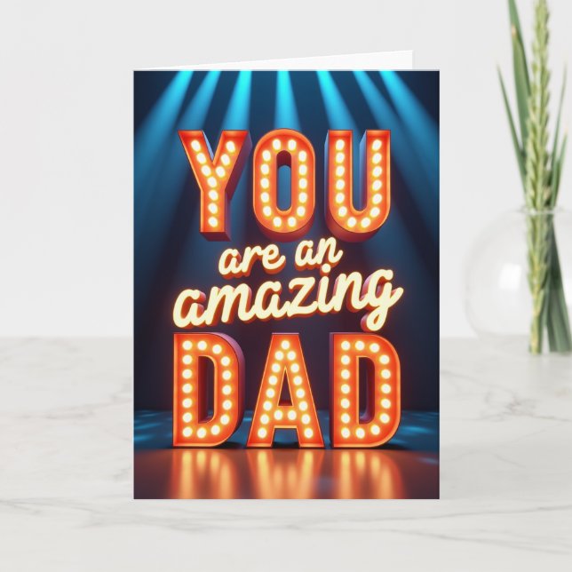 Tarjeta de marquesina de Papá Increíble (Anverso)