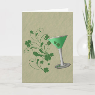 Tarjeta de Martini del día de St Patrick
