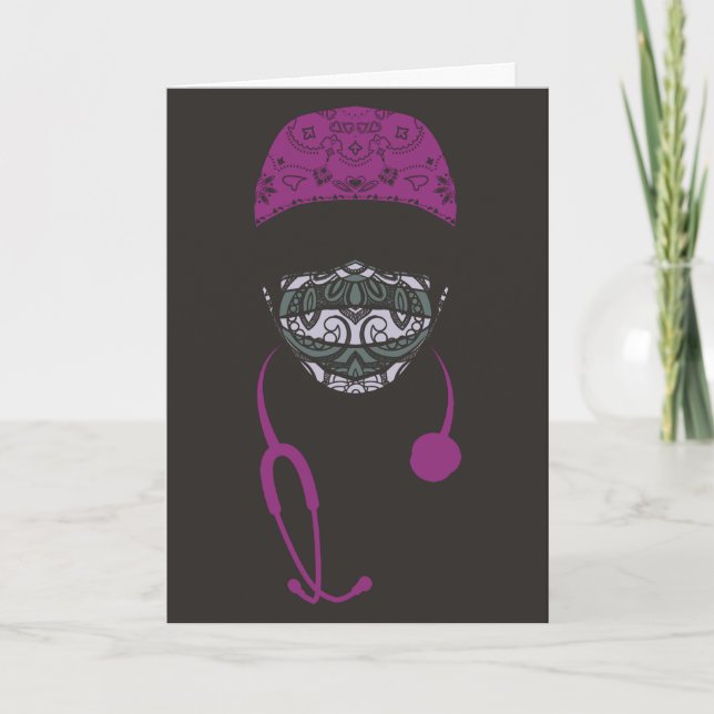 tarjeta de mascarilla recortada (Anverso)