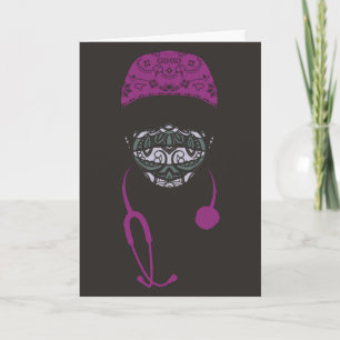 tarjeta de mascarilla recortada
