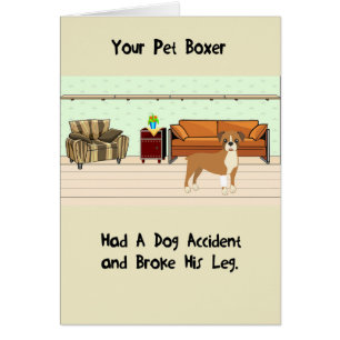 Tarjeta de mascota Boxer