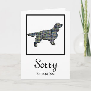 Tarjeta de Mascota de Silueta de Perro Springer Sp