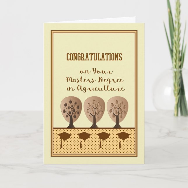 Tarjeta de máster en agricultura (Anverso)