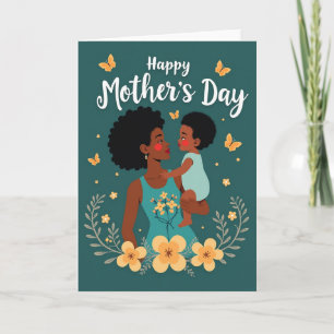 Tarjeta de Maternidad Floral