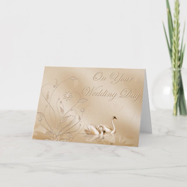 Tarjeta de matrimonio elegante (Anverso)