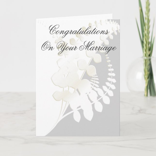 Tarjeta de matrimonio elegante (Anverso)