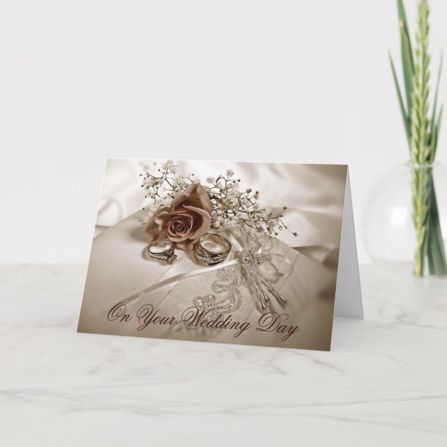 Tarjeta de matrimonio elegante (Anverso)