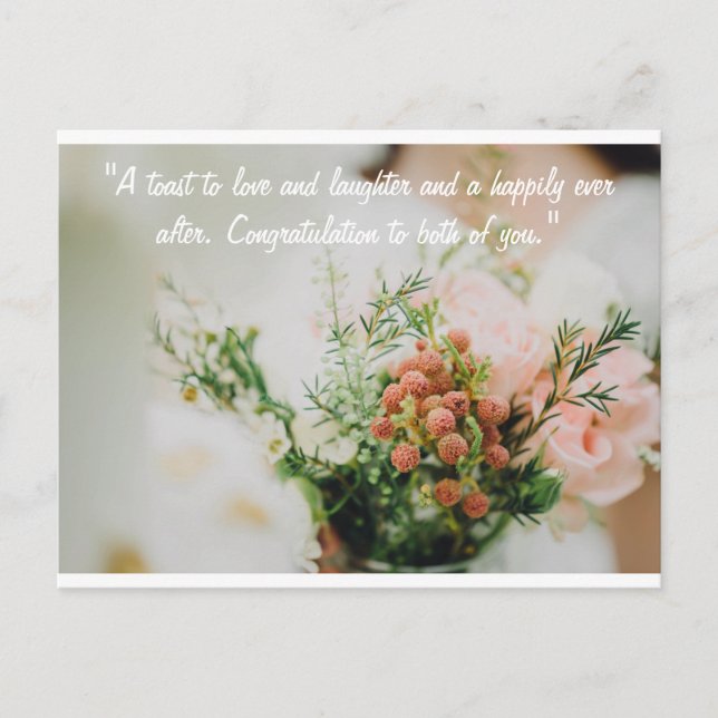 tarjeta de matrimonio feliz (Anverso)