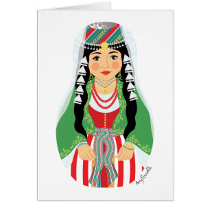 Tarjeta de Matryoshka del libanés