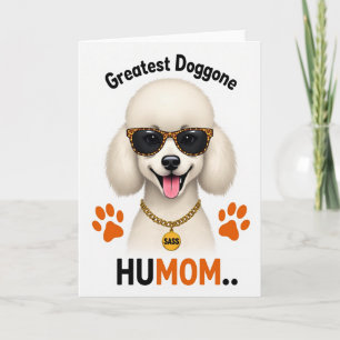 Tarjeta de mayor humor de perro con estampado de a