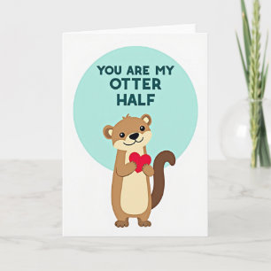 Tarjeta de media nutria sincera