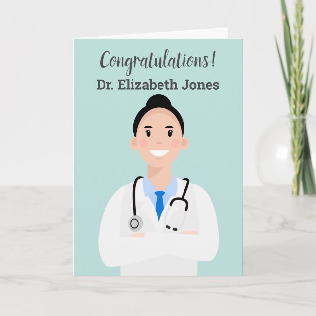 Tarjeta de Médica de avatar personalizada (Anverso)