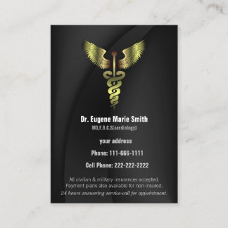 tarjeta de médico con cita