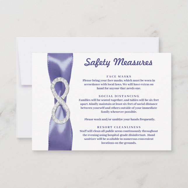 Tarjeta de Medidas de Seguridad Infinity Diamante  (Anverso)