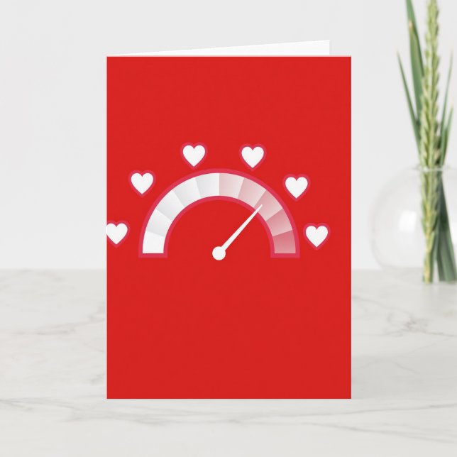 Tarjeta de Medidor de Amor Lleno Para Ti (Anverso)