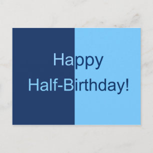 Tarjeta de medio cumpleaños