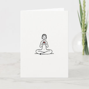 Tarjeta de Meditación de Amor Propio Simple