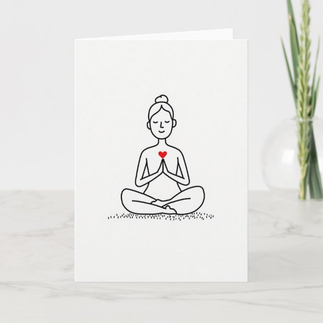 Tarjeta de Meditación de Amor Simple (Anverso)