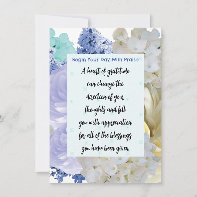 Tarjeta de meditación de versículos de la Biblia d (Anverso)
